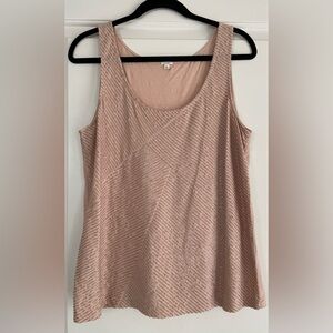J. Crew Shimmering Blush Tank Top